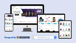 HealthXP eCommerce Store Design – Powered by MyDukaan CMS